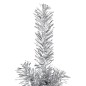 vidaXL Künstlicher Halb-Weihnachtsbaum Ständer Schlank Silbern 150 cm vidaXL Künstlicher Halb-Weihnachtsbaum Ständer Schlank Silbern 150 cm