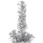 vidaXL Künstlicher Halb-Weihnachtsbaum Ständer Schlank Silbern 210 cm vidaXL Künstlicher Halb-Weihnachtsbaum Ständer Schlank Silbern 210 cm