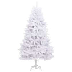 vidaXL Künstlicher Weihnachtsbaum Klappbar mit Ständer Weiß 240 cm
