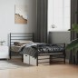 vidaXL Bettgestell mit Kopf- und Fußteil Metall Schwarz 80x200 cm vidaXL Bettgestell mit Kopf- und Fußteil Metall Schwarz 80x200 cm
