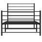 vidaXL Bettgestell mit Kopf- und Fußteil Metall Schwarz 80x200 cm vidaXL Bettgestell mit Kopf- und Fußteil Metall Schwarz 80x200 cm