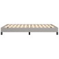Bettgestell Hellgrau 140x190 cm Stoff Bettgestell Hellgrau 140x190 cm Stoff