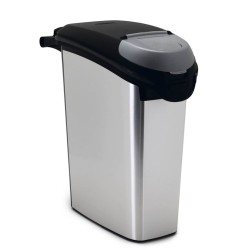Curver Tierfutterbehälter 10 kg 23 L Silber 794071