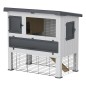 Ferplast Kaninchenstall Grand Lodge 120 Kunststoff Grau 57085360 Ferplast Kaninchenstall Grand Lodge 120 Kunststoff Grau 57085360