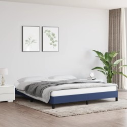 Bettgestell Blau 160x200 cm Stoff