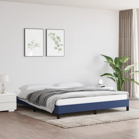 Bettgestell Blau 160x200 cm Stoff