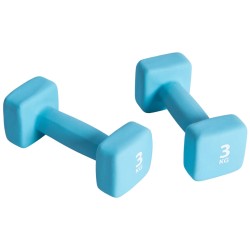 Pure2Improve Kurzhantel-Set 2×3 kg Neopren Blau