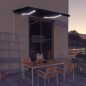 vidaXL Markise Manuell Einziehbar mit LED 350x250 cm Anthrazit vidaXL Markise Manuell Einziehbar mit LED 350x250 cm Anthrazit