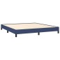 Bettgestell Blau 160x200 cm Stoff Bettgestell Blau 160x200 cm Stoff