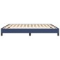 Bettgestell Blau 160x200 cm Stoff Bettgestell Blau 160x200 cm Stoff