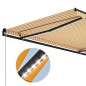 vidaXL Markise Manuell Einziehbar mit LED 300x250 cm Gelb & Weiß vidaXL Markise Manuell Einziehbar mit LED 300x250 cm Gelb & Weiß