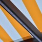 vidaXL Markise Manuell Einziehbar mit LED 300x250 cm Gelb & Weiß vidaXL Markise Manuell Einziehbar mit LED 300x250 cm Gelb & Weiß