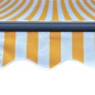 vidaXL Markise Manuell Einziehbar mit LED 300x250 cm Gelb & Weiß vidaXL Markise Manuell Einziehbar mit LED 300x250 cm Gelb & Weiß