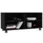 vidaXL TV-Schrank mit Rollen Schwarz 90x35x35 cm Holzwerkstoff vidaXL TV-Schrank mit Rollen Schwarz 90x35x35 cm Holzwerkstoff