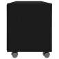 vidaXL TV-Schrank mit Rollen Schwarz 90x35x35 cm Holzwerkstoff vidaXL TV-Schrank mit Rollen Schwarz 90x35x35 cm Holzwerkstoff