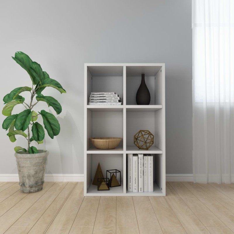 vidaXL Bücherregal/Sideboard Weiß 66×30×97,8 cm Holzwerkstoff vidaXL Bücherregal/Sideboard Weiß 66×30×97,8 cm Holzwerkstoff