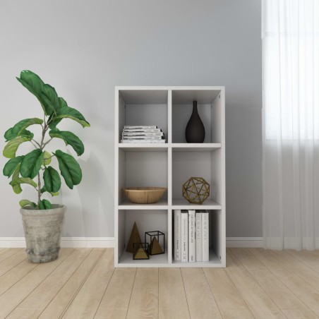 vidaXL Bücherregal/Sideboard Weiß 66×30×97,8 cm Holzwerkstoff