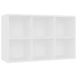 vidaXL Bücherregal/Sideboard Weiß 66×30×97,8 cm Holzwerkstoff vidaXL Bücherregal/Sideboard Weiß 66×30×97,8 cm Holzwerkstoff
