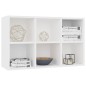 vidaXL Bücherregal/Sideboard Weiß 66×30×97,8 cm Holzwerkstoff vidaXL Bücherregal/Sideboard Weiß 66×30×97,8 cm Holzwerkstoff