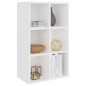 vidaXL Bücherregal/Sideboard Weiß 66×30×97,8 cm Holzwerkstoff vidaXL Bücherregal/Sideboard Weiß 66×30×97,8 cm Holzwerkstoff