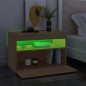 vidaXL TV-Schrank mit LED-Leuchten Sonoma-Eiche 60x35x40 cm vidaXL TV-Schrank mit LED-Leuchten Sonoma-Eiche 60x35x40 cm