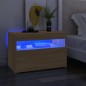 vidaXL TV-Schrank mit LED-Leuchten Sonoma-Eiche 60x35x40 cm vidaXL TV-Schrank mit LED-Leuchten Sonoma-Eiche 60x35x40 cm