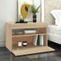 vidaXL TV-Schrank mit LED-Leuchten Sonoma-Eiche 60x35x40 cm vidaXL TV-Schrank mit LED-Leuchten Sonoma-Eiche 60x35x40 cm