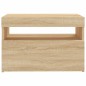 vidaXL TV-Schrank mit LED-Leuchten Sonoma-Eiche 60x35x40 cm vidaXL TV-Schrank mit LED-Leuchten Sonoma-Eiche 60x35x40 cm