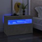 vidaXL TV-Schrank mit LED-Leuchten Betongrau 60x35x40 cm vidaXL TV-Schrank mit LED-Leuchten Betongrau 60x35x40 cm