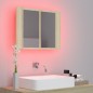 vidaXL LED-Bad-Spiegelschrank Sonoma-Eiche 60x12x45 cm Acryl vidaXL LED-Bad-Spiegelschrank Sonoma-Eiche 60x12x45 cm Acryl