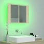 vidaXL LED-Bad-Spiegelschrank Sonoma-Eiche 60x12x45 cm Acryl vidaXL LED-Bad-Spiegelschrank Sonoma-Eiche 60x12x45 cm Acryl