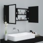 vidaXL LED-Bad-Spiegelschrank Schwarz 90x12x45 cm Acryl vidaXL LED-Bad-Spiegelschrank Schwarz 90x12x45 cm Acryl
