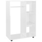 vidaXL Kleiderschrank Hochglanz-Weiß 80x40x110 cm Holzwerkstoff vidaXL Kleiderschrank Hochglanz-Weiß 80x40x110 cm Holzwerkstoff