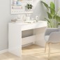 vidaXL Schreibtisch Hochglanz-Weiß 101x50x76,5 cm Holzwerkstoff vidaXL Schreibtisch Hochglanz-Weiß 101x50x76,5 cm Holzwerkstoff