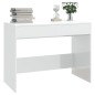 vidaXL Schreibtisch Hochglanz-Weiß 101x50x76,5 cm Holzwerkstoff vidaXL Schreibtisch Hochglanz-Weiß 101x50x76,5 cm Holzwerkstoff