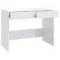 vidaXL Schreibtisch Hochglanz-Weiß 101x50x76,5 cm Holzwerkstoff vidaXL Schreibtisch Hochglanz-Weiß 101x50x76,5 cm Holzwerkstoff