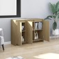 vidaXL Sideboard Sonoma-Eiche 102x33x75 cm Holzwerkstoff vidaXL Sideboard Sonoma-Eiche 102x33x75 cm Holzwerkstoff