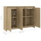 vidaXL Sideboard Sonoma-Eiche 102x33x75 cm Holzwerkstoff vidaXL Sideboard Sonoma-Eiche 102x33x75 cm Holzwerkstoff