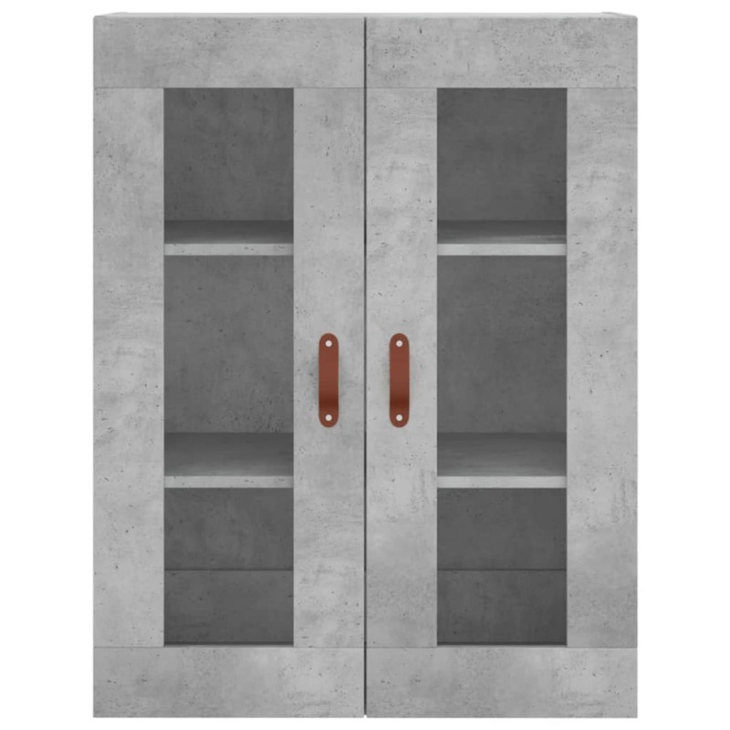 Highboard Betongrau 69,5x34x180 cm Holzwerkstoff Highboard Betongrau 69,5x34x180 cm Holzwerkstoff