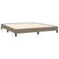Bettgestell Taupe 160x200 cm Stoff Bettgestell Taupe 160x200 cm Stoff