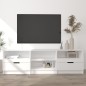 vidaXL TV-Schrank Hochglanz-Weiß 150x33,5x45 cm Holzwerkstoff vidaXL TV-Schrank Hochglanz-Weiß 150x33,5x45 cm Holzwerkstoff