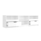 vidaXL TV-Schrank Hochglanz-Weiß 150x33,5x45 cm Holzwerkstoff vidaXL TV-Schrank Hochglanz-Weiß 150x33,5x45 cm Holzwerkstoff