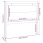 vidaXL Kopfteil Weiß 105,5x4x100 cm Massivholz Kiefer