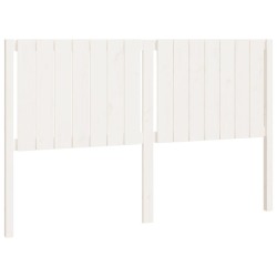 vidaXL Bett-Kopfteil Weiß 155,5x4x100 cm Massivholz Kiefer