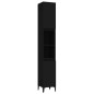 vidaXL Badschrank Schwarz 30x30x190 cm Holzwerkstoff vidaXL Badschrank Schwarz 30x30x190 cm Holzwerkstoff
