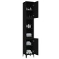 vidaXL Badschrank Schwarz 30x30x190 cm Holzwerkstoff vidaXL Badschrank Schwarz 30x30x190 cm Holzwerkstoff