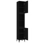vidaXL Badschrank Schwarz 30x30x190 cm Holzwerkstoff vidaXL Badschrank Schwarz 30x30x190 cm Holzwerkstoff