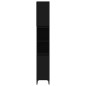 vidaXL Badschrank Schwarz 30x30x190 cm Holzwerkstoff vidaXL Badschrank Schwarz 30x30x190 cm Holzwerkstoff