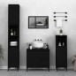 vidaXL Badschrank Schwarz 30x30x100 cm Holzwerkstoff vidaXL Badschrank Schwarz 30x30x100 cm Holzwerkstoff