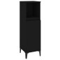 vidaXL Badschrank Schwarz 30x30x100 cm Holzwerkstoff vidaXL Badschrank Schwarz 30x30x100 cm Holzwerkstoff